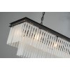 Стеклянная подвесная люстра 1920s Odeon KR0387P-12C/P black/frost белая DeLight Collection