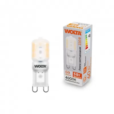 Лампочка светодиодная  WSTD-JCD-5W4KG9-P Wolta