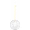 Стеклянный подвесной светильник Ball Sola 9217P/D180 gold форма шар прозрачный DeLight Collection