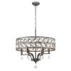 Стеклянная подвесная люстра Rosa VL3216P06 прозрачная Vele Luce