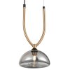 Стеклянный подвесной светильник Cloe VL5434P01 серый Vele Luce