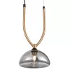 Стеклянный подвесной светильник Cloe VL5434P01 серый Vele Luce