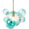 Стеклянный подвесной светильник Bolle 2027-P6 Blue mini прозрачный форма шар Loft It