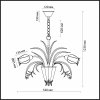 Стеклянная подвесная люстра Merida 2652/3 белая Odeon Light