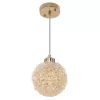 Хрустальный подвесной светильник Cloudy CL323012 прозрачный форма шар Citilux