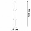 Хрустальная потолочная люстра  V58720-8/9PL цилиндр прозрачная Vitaluce