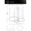 Подвесной светильник Terenia APL.024.03.136 белый Aployt