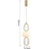 Стеклянный подвесной светильник Bella 4057-1P белый Favourite