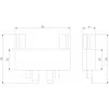 Коннектор прямой Flat Magnetic 85004/00 Elektrostandard