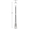 Стеклянный наземный фонарь ELBA 86409 Bl Oasis Light