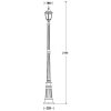 Стеклянный наземный фонарь ARSENAL S 91209S Bl прозрачный Oasis Light