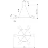 Подвесной светильник Splay 70147/6 черный цилиндр черный Eurosvet
