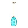 Стеклянный подвесной светильник Sapphire 4490/1 конус Lumion