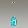 Стеклянный подвесной светильник Sapphire 4490/1 конус Lumion