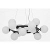 Стеклянный подвесной светильник Marsiada LDP 6033-15 BK белый форма шар Lumina Deco