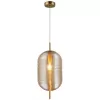Стеклянный подвесной светильник Mattia APL.316.06.01 цвет янтарь Aployt