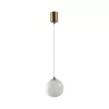 Стеклянный подвесной светильник Magia 7109/1A форма шар белый Odeon Light