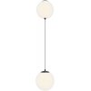 Стеклянный подвесной светильник Twins MOD427PL-L20B3K форма шар белый Maytoni