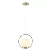 Стеклянный подвесной светильник Oportet 2786-1P форма шар белый F-Promo Стеклянный подвесной светильник Oportet 2786-1P форма шар белый F-Promo