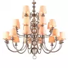 Подвесная люстра 3100 31010+12/C без абажуров бежевая конус Newport