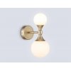 Стеклянное бра High Light LH51053 белое форма шар Ambrella