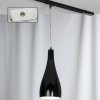 Стеклянный трековый светильник Rimini LSF-1196-01-TAW черный Lussole