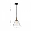 Стеклянный подвесной светильник Cascabel 1875-1P прозрачный Favourite
