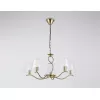 Стеклянная подвесная люстра High Light LH57091 белая цилиндр Ambrella