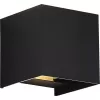 Стеклянный настенный светильник уличный Brik SL9513.401.01 куб черный ST Luce