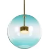 Стеклянный подвесной светильник Bolle 2027-P1 Blue форма шар прозрачный Loft It