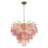 Стеклянная подвесная люстра Lolly 10492/600 Pink Loft It