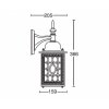 Стеклянный настенный фонарь уличный  64802S Bl белый Oasis Light