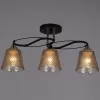 Стеклянная потолочная люстра  06087-0.3-03 BK+FG конус