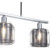 Стеклянный подвесной светильник Midland 10188/3S Chrome цилиндр Escada