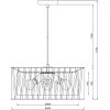 Подвесной светильник ZAMBEZE 10181/3S цилиндр белый Escada