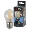 Лампочка светодиодная филаментная  F-LED P45-7W-840-E27 ЭРА