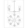 Стеклянная потолочная люстра Metric V10021-8P цилиндр