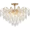 Хрустальная потолочная люстра Aurea 1124/8PL прозрачная Escada