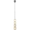 Стеклянный подвесной светильник Elita LH4141/1PB-GD-WT форма шар белый Lumien Hall