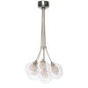 Стеклянная подвесная люстра Dandelion VL1173L07 форма шар прозрачная Vele Luce