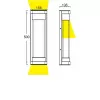 Стеклянный настенный светильник уличный SIDNEY LED W1857L-3K Bl прозрачный Oasis Light Стеклянный настенный светильник уличный SIDNEY LED W1857L-3K Bl прозрачный Oasis Light