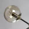Стеклянная потолочная люстра Гамбург 605016108 форма шар цвет янтарь DeMarkt