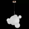 Стеклянный подвесной светильник Bopone SL1133.513.01 форма шар белый ST Luce