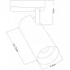 Трековый светильник Vinsant A2665PL-1WH цилиндр белый Artelamp