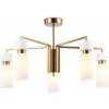 Стеклянная потолочная люстра HIGH LIGHT LH56124 белая Ambrella