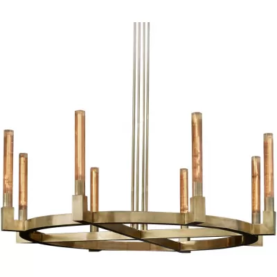 Стеклянная подвесная люстра Cannele KM0550P-8 brass DeLight Collection