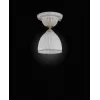 Стеклянная потолочная люстра  PL.9670/1 конус белая Reccagni Angelo Стеклянная потолочная люстра  PL.9670/1 конус белая Reccagni Angelo