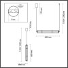 Стеклянный подвесной светильник Fau 6688/19L цилиндр белый Odeon Light