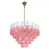 Стеклянная подвесная люстра Murano 10580/800 Clear pink прозрачная Loft It Стеклянная подвесная люстра Murano 10580/800 Clear pink прозрачная Loft It