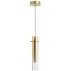 Стеклянный подвесной светильник Shiny 5062/5LB цвет янтарь цилиндр Odeon Light